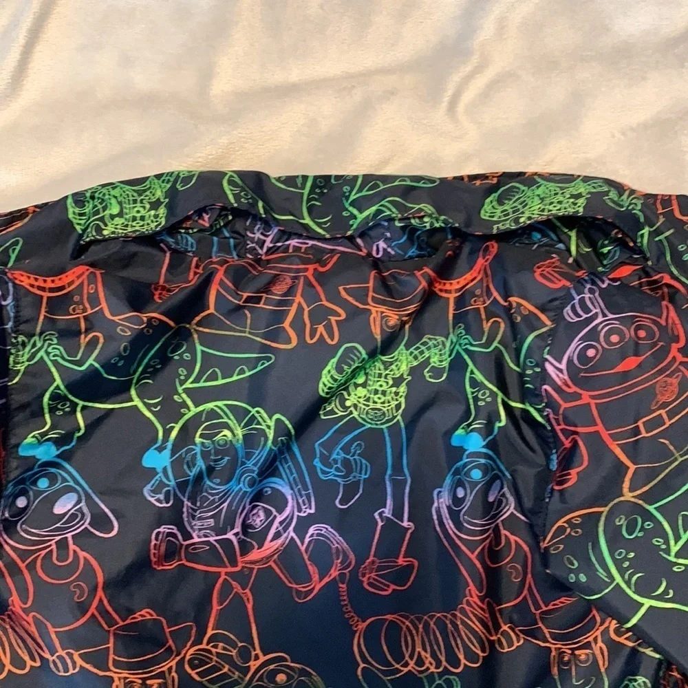 Gap toy story Pixar windbreaker light jacket size 3T navy rainbow multicolor